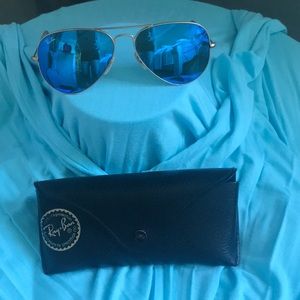 Ray Ban blue mirror lens 💎